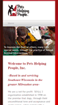 Mobile Screenshot of petshelpingpeople.org